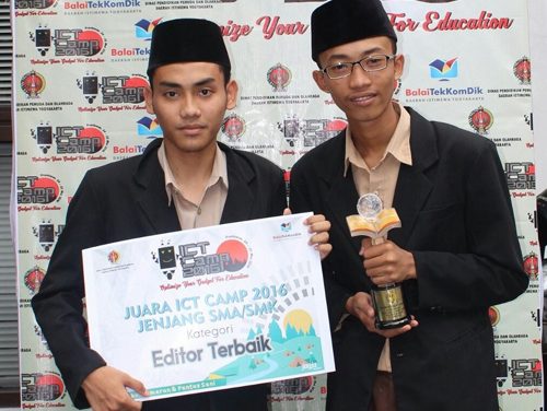 SMK Darul Quran Wonosari Terbaik Film Pendek ICT Camp 2016 se DIY