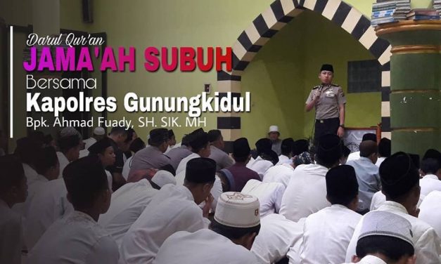 Shubuh bersama Kapolres Gunungkidul