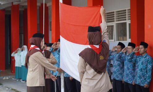 Peringati Hari Lahir Pancasila, Darul Quran Gelar Upacara Bendera