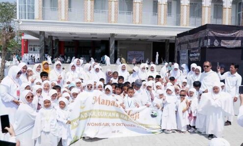 KB-RA Darul Quran Gelar Manasik Haji Santri Kecil